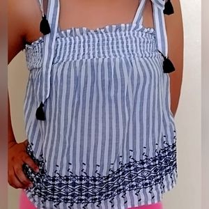 Boho Old navy blouse linen for girls, size xs.